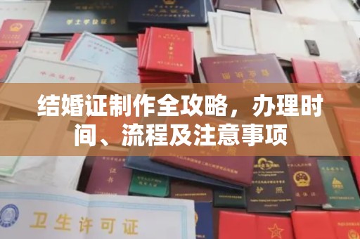 川汇结婚证制作全攻略，办理时间、流程及注意事项