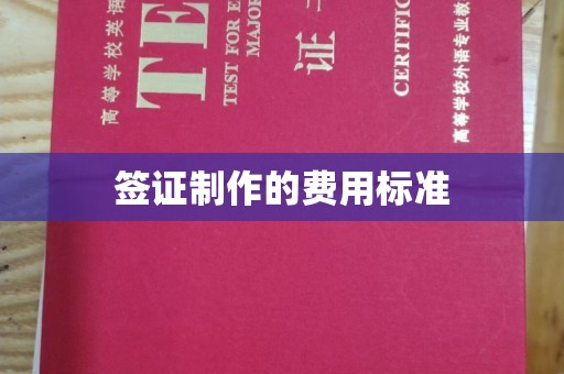 川汇签证制作的费用标准