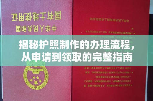 川汇揭秘护照制作的办理流程，从申请到领取的完整指南