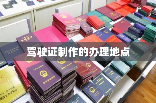 川汇驾驶证制作的办理地点