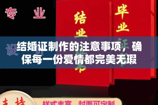 川汇结婚证制作的注意事项，确保每一份爱情都完美无瑕