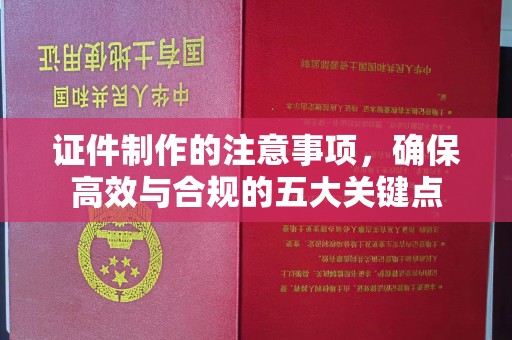 川汇证件制作的注意事项，确保高效与合规的五大关键点