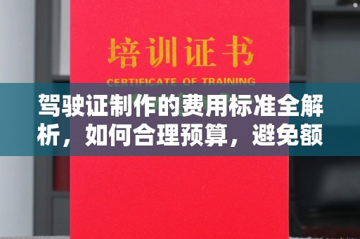 川汇驾驶证制作的费用标准全解析，如何合理预算，避免额外支出