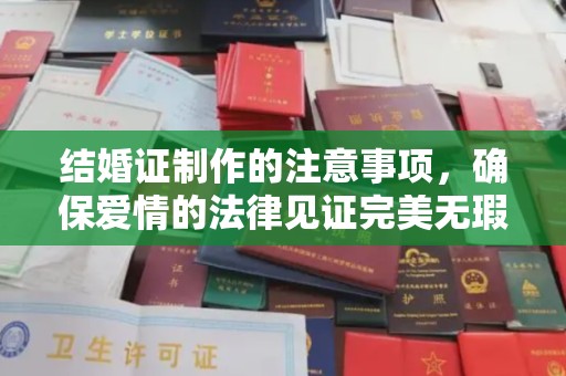 川汇结婚证制作的注意事项，确保爱情的法律见证完美无瑕