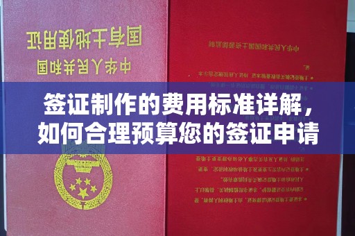 川汇签证制作的费用标准详解，如何合理预算您的签证申请成本